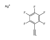 silver,1-ethynyl-2,3,4,5,6-pentafluorobenzene结构式