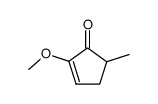 2-methoxy-5-methyl-cyclopent-2-enone结构式