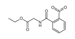 ETHYL 2-(2-NITROBENZAMIDO)ACETATE结构式