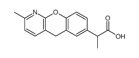 alpha,2-dimethyl-5H-(1)benzopyrano(2,3-b)pyridine-7-acetate结构式