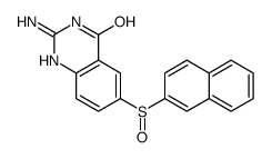 2-amino-6-naphthalen-2-ylsulfinyl-1H-quinazolin-4-one Structure