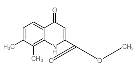 4-羟基-7,8-二甲基喹啉-2-羧酸甲酯结构式