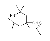 2,2,6,6-tetramethyl-4-(methylsulfinylmethyl)piperidin-4-ol Structure