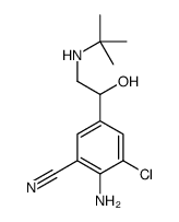 2-amino-5-[2-(tert-butylamino)-1-hydroxyethyl]-3-chlorobenzonitrile结构式