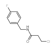 3-氯-N-(4-氟苄基)丙胺结构式