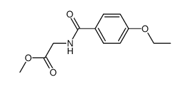 methyl 2-(4-ethoxybenzamido)acetate结构式