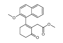methyl 2-(2-methoxy-1-naphthyl)-6-oxocyclohex-1-enylacetate结构式