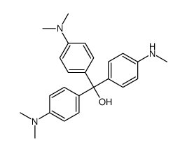 Alpha,Alpha-二[(二甲氨基)苯基]-4-甲氨基苯甲醇结构式