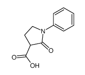1-苯基-2-氧-3-吡咯烷羧酸结构式