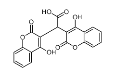 4-hydroxy-alpha-(4-hydroxy-2-oxo-2H-1-benzopyran-3-yl)-2-oxo-2H-1-benzopyran-3-acetic acid结构式