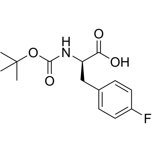 BOC-D-4-氟苯丙氨酸结构式