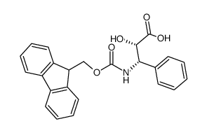 Fmoc-(2S,3S)-3-氨基-2-羟基-3-苯基丙酸结构式
