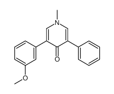 3-(3-methoxyphenyl)-1-methyl-5-phenylpyridin-4-one结构式