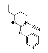 2-Cyano-1-(1-ethylpropyl)-3-(3-pyridyl)guanidine结构式