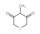 2H-Thiopyran-3,5(4H,6H)-dione,4-methyl- Structure