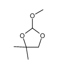 2-methoxy-4,4-dimethyl-1,3-dioxolane结构式