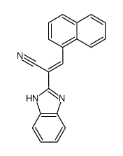 (E)-2-(1H-Benzoimidazol-2-yl)-3-naphthalen-1-yl-acrylonitrile结构式