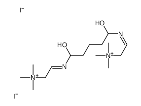 [(2E)-2-[1,5-dihydroxy-5-[(E)-2-(trimethylazaniumyl)ethylideneamino]pentyl]iminoethyl]-trimethylazanium,diiodide结构式