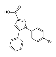 1-(4-bromophenyl)-5-phenylpyrazole-3-carboxylic acid Structure