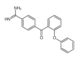 4-(2-phenoxybenzoyl)benzenecarboximidamide Structure