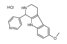 6-methoxy-1-pyridin-4-yl-2,3,4,9-tetrahydro-1H-pyrido[3,4-b]indole,hydrochloride Structure