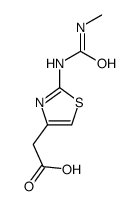 2-[2-(methylcarbamoylamino)-1,3-thiazol-4-yl]acetic acid Structure