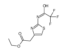 ethyl 2-[2-[(2,2,2-trifluoroacetyl)amino]-1,3-thiazol-4-yl]acetate Structure
