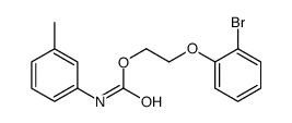 2-(2-bromophenoxy)ethyl N-(3-methylphenyl)carbamate结构式