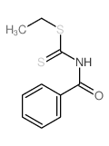 Carbamodithioic acid,benzoyl-, ethyl ester (9CI)结构式