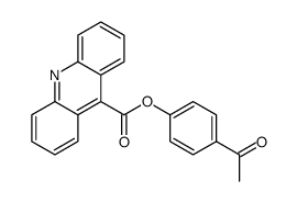 (4-acetylphenyl) acridine-9-carboxylate结构式