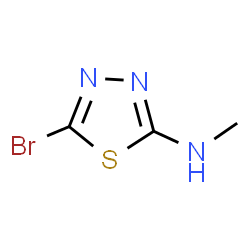 5-Bromo-N-methyl-1,3,4-thiadiazol-2-amine Structure