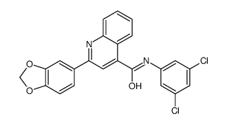 2-(1,3-benzodioxol-5-yl)-N-(3,5-dichlorophenyl)quinoline-4-carboxamide Structure
