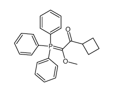 (Methoxy-triphenylphosphoranyliden-acetyl)-cyclobutan结构式