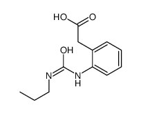 2-[2-(propylcarbamoylamino)phenyl]acetic acid Structure