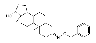 17β-Hydroxy-5α-androstan-3-one O-benzyl oxime结构式