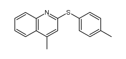 4-methyl-2-p-tolylsulfanyl-quinoline Structure