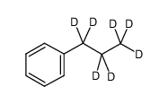 n-propyl-d7-benzene Structure