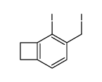 5-iodo-4-(iodomethyl)bicyclo[4.2.0]octa-1(6),2,4-triene结构式