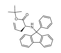 tert-butyl (2S)-2-[N-(9-phenylfluoren-9-yl)amino]pent-4-enoate结构式