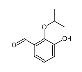 Benzaldehyde, 3-hydroxy-2-(1-methylethoxy)- (9CI)结构式