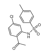 N-(2-acetyl-5-chlorophenyl)-4-methylbenzenesulfonamide结构式