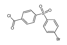 4-(4-bromo-benzenesulfonyl)-benzoyl chloride结构式