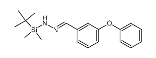 3-phenoxybenzaldehyde N-tert-butyldimethylsilylhydrazone Structure