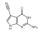 2-氨基-4-氧代-4,7-二氢-3H-吡咯并[2,3-d]嘧啶-5-甲腈结构式
