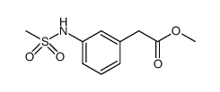 (3-methanesulfonylamino-phenyl)-acetic acid methyl ester结构式