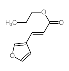 2-Propenoic acid,3-(3-furanyl)-, propyl ester structure