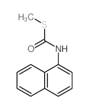 Carbamothioic acid,1-naphthalenyl-, S-methyl ester (9CI)结构式