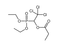 Propionic acid 2,2,2-trichloro-1-(diethoxyphosphinyl)ethyl ester结构式