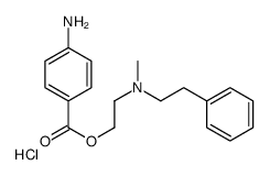 2-(4-aminobenzoyl)oxyethyl-methyl-(2-phenylethyl)azanium,chloride Structure