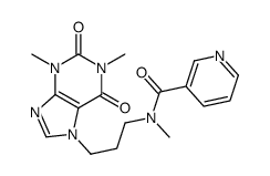 N-[3-(1,3-dimethyl-2,6-dioxopurin-7-yl)propyl]-N-methylpyridine-3-carboxamide Structure